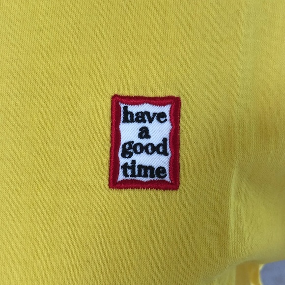 Have A Good Time yellow mini frame crewneck t-shirt - Picture 2 of 7